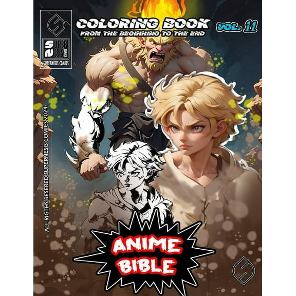 Anime Bible From The Beginning To The End Vol. 11: Coloring book, (Paperback)