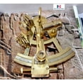 thumbnail image 2 of Nautical Brass 5" Sextant With Beautiful Designer Wooden Box, 2 of 2