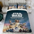thumbnail image 4 of Tales from the Galaxy's Edge Themed Bed Sheet Set Three Piece Set 53x79 In ches Comfortable And Skin Friendly Unique Design Creating A Star Studded Night Home Decor Gifts For Family Friends fans, 4 of 6