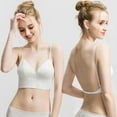 thumbnail image 4 of Bralette for Women Triangle Cups Removable Padded Wire Free Pull On Closure, 4 of 9