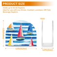 thumbnail image 4 of Yayeee Napkin Holder for Table Set of 2 Kitchen Paper Tissue Organization, Green Sailboats, 4 of 8