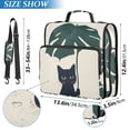 thumbnail image 2 of FORMRS Zipper Binder with Shoulder Strap 2-inch Ring 500 Sheet Capacity File Bag, Black Cat Plants, 2 of 5