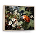 thumbnail image 2 of Designart "Spots Pastoral Ladybug Playful painting III" Animals Floater Framed Wall Art Print, 2 of 7