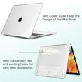 thumbnail image 4 of 2WIN2BUY Case for MacBook Air 13",2025-2022 M4 A3240 M3 A3113 M2 A2681 Hard Shell Case&Keyboard Skin Cover&Screen Protector,Crystal Clear, 4 of 9