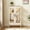 White, variant on 2 Doors Curio Cabinet with Tempered Glass Doors, Curio Cabinets with Mirrored Back Panel and Adjustable Shelves, Lighted Display Cabinet for Home, Office Light Bulb Included