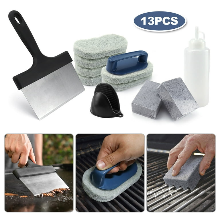 13PCS Griddle Cleaning Kit, Flat Top Grill Cleaning Kit, Outdoor