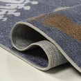 thumbnail image 2 of JONATHAN Y Kingdarr T-Rex Modern Kids Machine-Washable Navy/Multi 5 ft. x 8 ft. Area Rug, KDW103B-5, 2 of 3