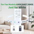thumbnail image 2 of 965824-01 New Replacement Remote fit for Dyson Fan AM06 AM07 AM08(White), 2 of 8