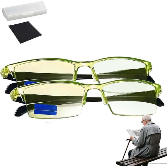 No Blue Vision Glasses, Blue Light Blocking Glasses, for Reading, Computer or TV