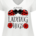 thumbnail image 4 of Inktastic Ladybug Hugs Cute Pair of Ladybugs Women's Plus Size V-Neck T-Shirt, 4 of 5