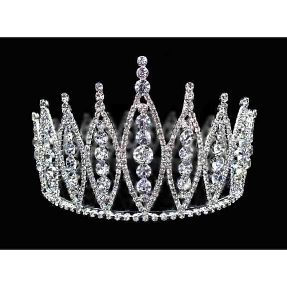 #16566 - Rivoli Burst Crown - 3.5"