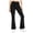 Black, variant on Flare Leggings for Women Crossover Yoga Pants with Pockets Bootcut Flared Leggings Soft Printed Stylish Palazzo Pants Hot Pink M