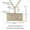 Gold 2 letters, variant on GKNET Custom Suqare A-Z Letters Pendant Necklace T Zircon 18k Gold Plated Mens Jewelry-Silver-1 letter-Small Size