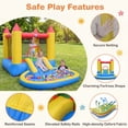 thumbnail image 4 of Costway Inflatable Bounce House with Splash Pool, Water Slide and Bouncy Area for Kids with 370W blower, 4 of 10