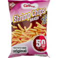 thumbnail image 3 of Calbee Shrimp Chips, Wheat Puffed Snacks Made with Wild-Caught Sushi Grade Shrimp, 8 oz, 3 of 5