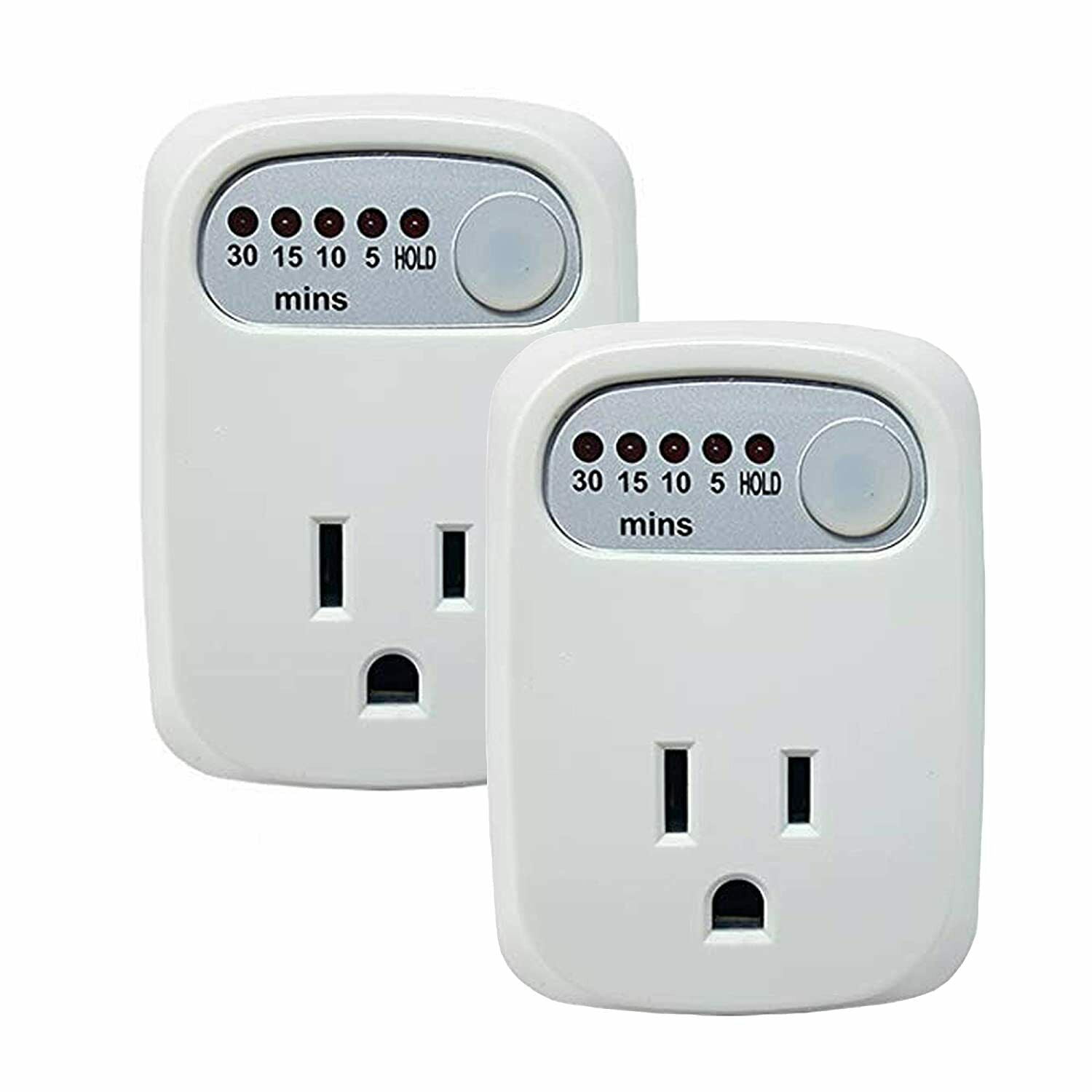 2 Pack Simple Touch Countdown Timer Auto Shut-Off Safety Outlet ...