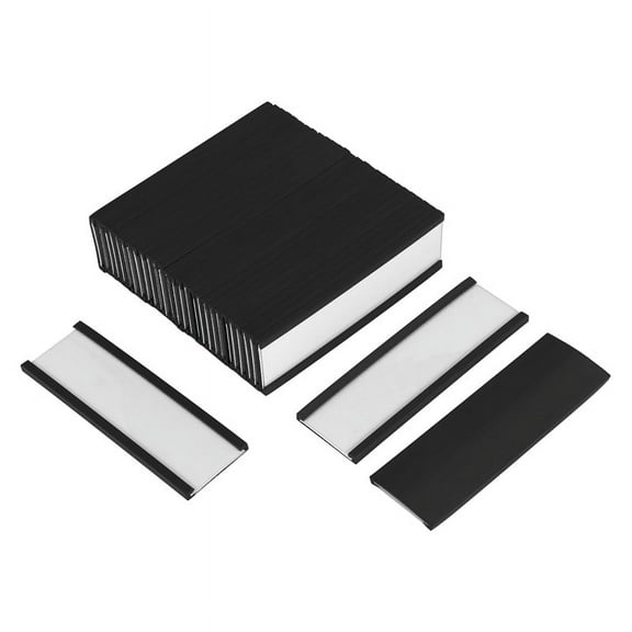 30Pcs Magnetic Label Holders,Sign and Ticket Holder,Holders for Metal Shelf Label Organization, Whiteboard