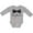 AC-Heather Grey, variant on Inktastic Ring Bearer Black Bow Tie and Gold Wedding Ring Boys Long Sleeve Baby Bodysuit