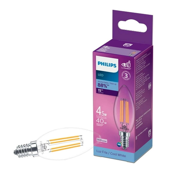 Foco Led Philips B11 E14 4.5W Luz Fría