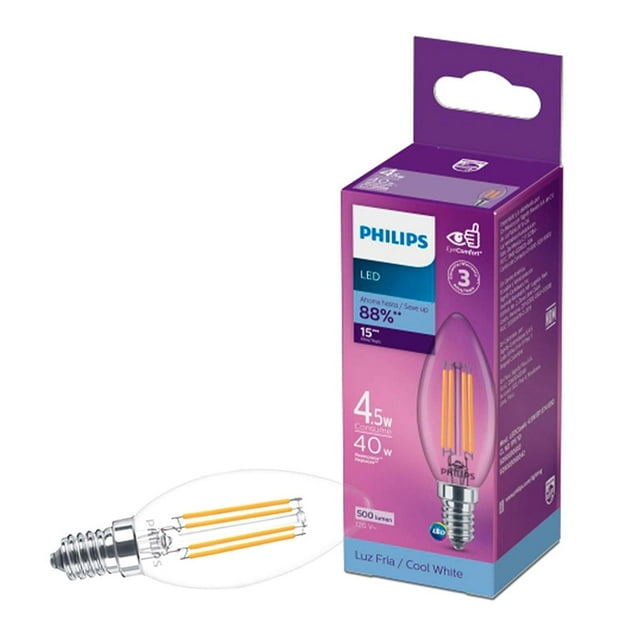 Foco Led Philips B11 E14 4.5W Luz Fría