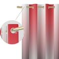 thumbnail image 4 of Nanqianyi Black and Red Ombre Blackout Curtains, Striped Lines Curtains Room Darkening Gradient Grommet Drapes for Bedroom (2 Panels, 52 x 96 Inch), 4 of 7