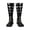 1 Black, variant on Women's Knee High Socks Moon Phases Pattern Outdoor Casual Tube Socks
