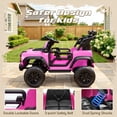thumbnail image 6 of iYofe Ford Ford Bronco Raptor Electric Ride on Cars for Kids, 12V Powered Ride on Toys Truck with Remote Control, 4 Wheels, Spring Suspension, Pink, 6 of 8