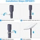 thumbnail image 4 of Adaptador De Tubo Satélite, 4 Tornillos De Fijación Adaptador De Tubo De aleación De Aluminio Recubrimiento Gris Elegante Amplia Aplicación Para Villa, 4 of 7
