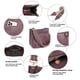 thumbnail image 5 of Bandolera HKCLUF de piel vegana moderna con 2 correas ajustables, 5 of 8