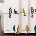 thumbnail image 6 of Bevtee Fabric Bird Shower Curtain, Cute Shower Curtains for Bathroom with Hooks, 72" x 72",Colorful, 6 of 7
