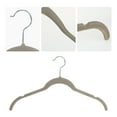 thumbnail image 3 of Unique Bargains Velvet Non-Slip Durable Space Saving Clothes Hangers 10 Packs Gray, 3 of 6