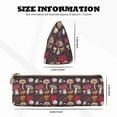 thumbnail image 4 of Naloa Forest Wild Mushroom Print Leather Pencil Case - Portable Big Capacity Pencil Pouch Organizer Bag Stationery Bag for Work & Office Pencil Pen Case, 4 of 5