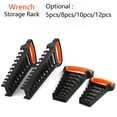 thumbnail image 2 of 1Pc Plastic Wrench Rack Storage Tool Spanner Holders, Wrench Organizer for 8Pcs, Efficient Storage and Organization for Workshop and Home Tools, 2 of 9