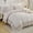Beige, variant on Taupe Boho Ruffle Comforter King Size,Shabby Chic Ruffle Bedding Set,2 Layers Ruffles Fluffy Vintage Comforter Home Decor,Farmhouse 3 Pcs Microfiber Lightweight Quilt Set for Women Girls