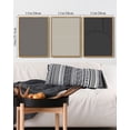 thumbnail image 4 of SHENIFY Mid-Century Modern Wall Art Minimalist Abstract Boho Neutral Line Wall Decor Geometric Artwork Kitchen Dining Room 11x14in3pcs Natural Framed, 4 of 5