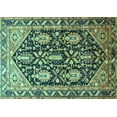 thumbnail image 1 of Ahgly Company Indoor Rectangle Persian Turquoise Blue Traditional Area Rugs, 5' x 8', 1 of 4