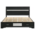 thumbnail image 4 of Miranda 51-inch Wood California King Storage Panel Bed Black, 4 of 9