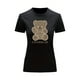 thumbnail image 1 of Playera Blusa Con Impresion De Oso LoverBear Con Fondo De Dinero Ropa De Mujer Juvenil Color Negro Talla Chica Marca Emil SaEs, 1 of 4