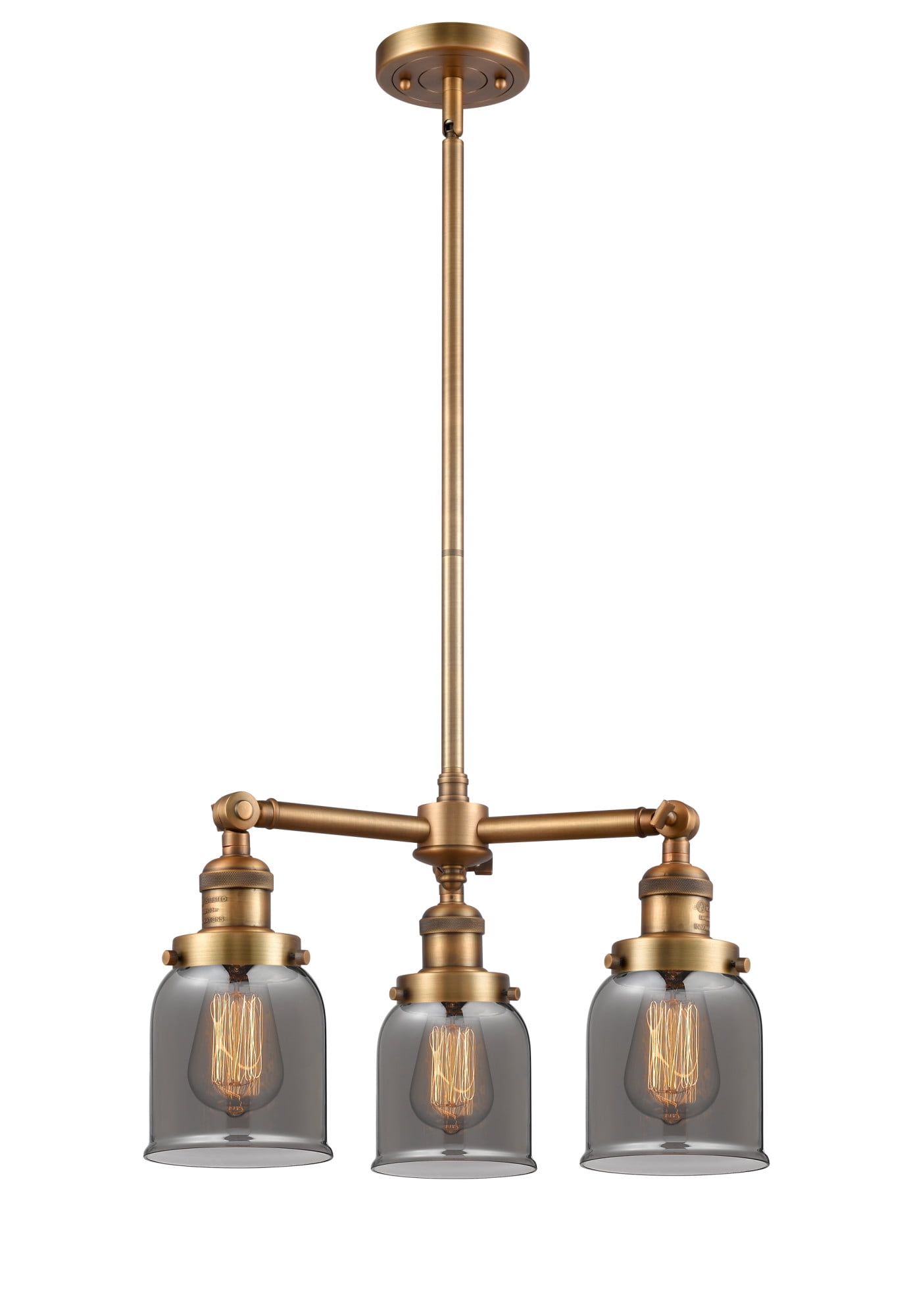 Innovations Lighting - Bell - 3 Light Chandelier In Industrial Style-11 Inches
