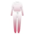 thumbnail image 4 of Tie Dyed Outfit Sets for Women 2 Piece Sweatsuits Long Sleeve Lounge Top Drawstring Joggers Fall Spring Pajamas, 4 of 5