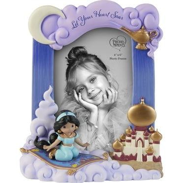 Disney Jasmine Let Your Heart Soar Precious Moments 4" x 6" Photo Frame, Count 1