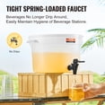 thumbnail image 3 of VEVOR Beverage Dispenser, 3 Gallon Drink Dispensers for Parties, Plastic Juice Dispenser with Spigot and Lid, Iced Tea Lemonade Juice Water Dispenser, for Restaurants, Hotels, Parties, 2 Pack, 3 of 9