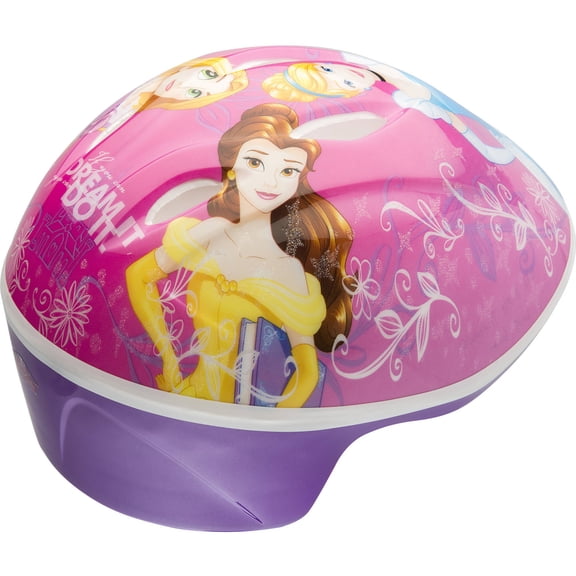 Disney Princesses Rule Toddler Bike Helmet, Pink/Purple