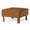 Refined Brown, variant on Maven Lane Lena Contemporary Upholstered Ottoman w/ Refined Natural Wood Finish
