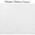 thumbnail image 4 of Cozy Line Victorian Medallion Matelasse Scalloped Edge 100% Cotton 3-Piece Ivory Cream Quilt Bedding Set, King, 4 of 7