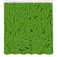 thumbnail image 3 of Ambesonne Green Shower Curtain, Grass Growth Abstract, 69"Wx70"L, Lime Green Emerald, 3 of 3