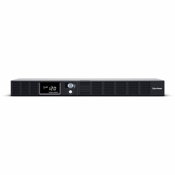 CyberPower OR500LCDRM1U Rackmount UPS, 500VA/300W, 120V, 6 Outlets, LCD Display, AVR, 10 ft Cord