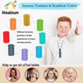 thumbnail image 3 of Collar masticable Hoaisun Sensory para niños y niñas, paquete de 8, 3 of 7