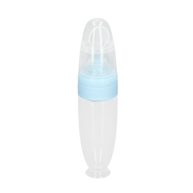 Cuchara Para Comida De Bebé, Diseño De Ventosa, Cuchara Portátil Compacta Para Biberón Para El Hogar Para Exteriores Para Interiores ANGGREK Azul