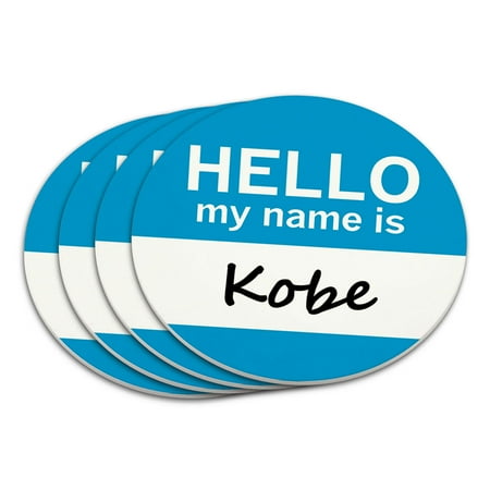 

Kobe Hello My Name Is Coaster Set